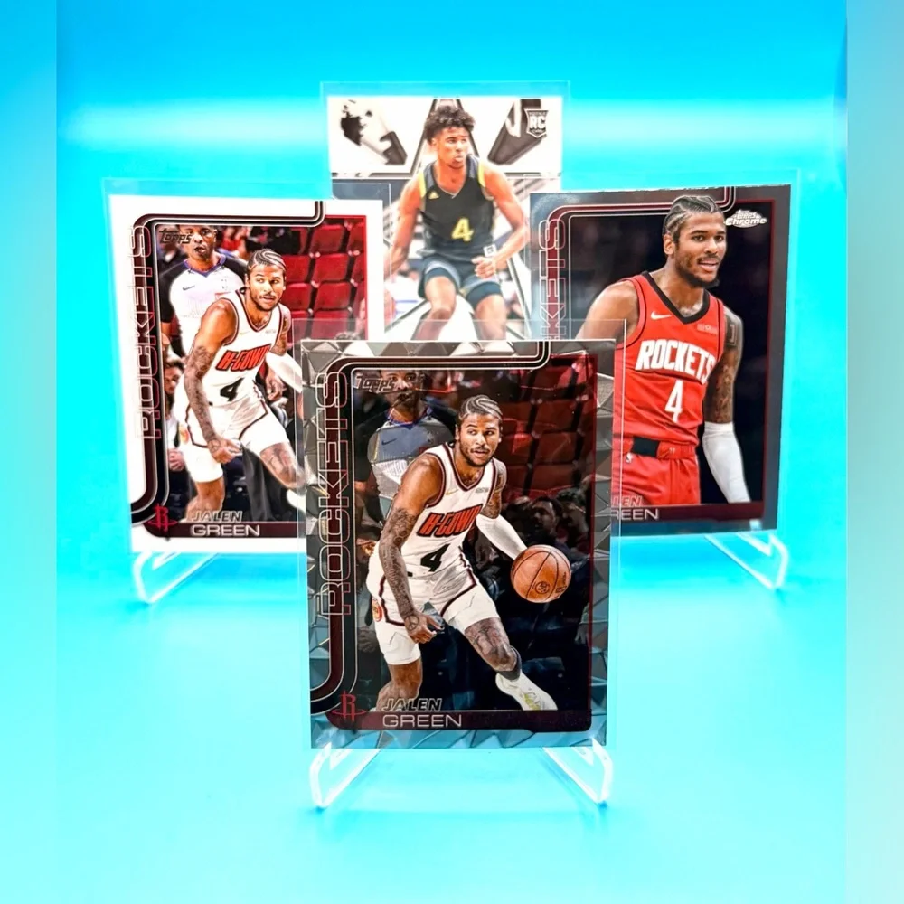 🔥JALEN GREEN LOT! 🔥Silver Diamante + Topps Insert + Rookie & Stars Rookie! 🤩 - Picture 11 of 11